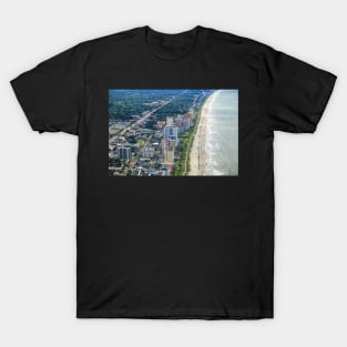 Aerial view of building, Myrtle beach T-Shirt